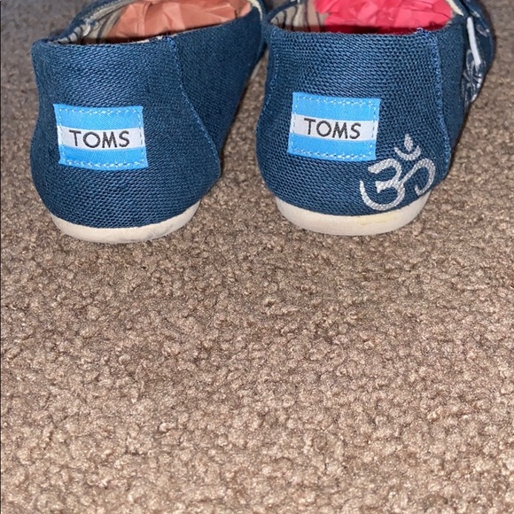 Toms blue slip on shoes 6 - Picture 8 of 9